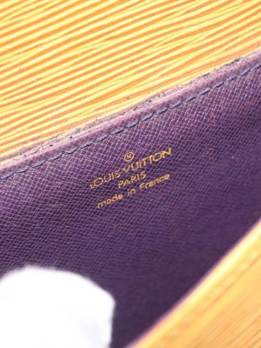 LOUIS VUITTON Epi Saint Cloud PM Shoulder Bag Yellow M52219 LV Auth LNZ331 - Picture 11 of 16